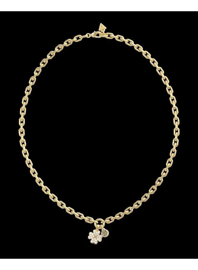 GUESS Lucky Charm Pave Necklace